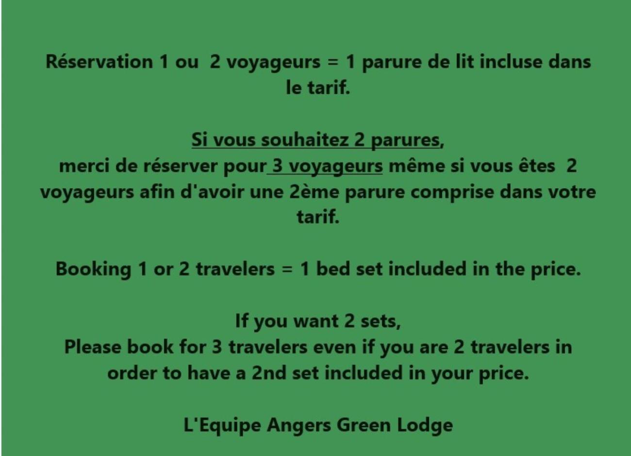 Angers Green Lodge Eksteriør bilde